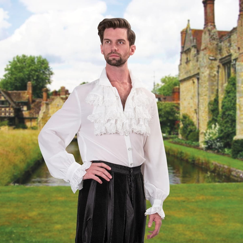 New Colonies White Ruffle Shirt