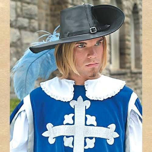 leather cavalier hat
