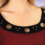 Normandy Gown - Collar details