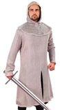 Faux Mail Tunic and Coif Ensemble - Silver