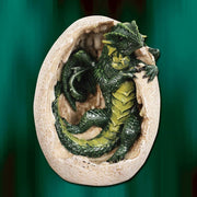 Green Dragon Hatchling and Egg Statue