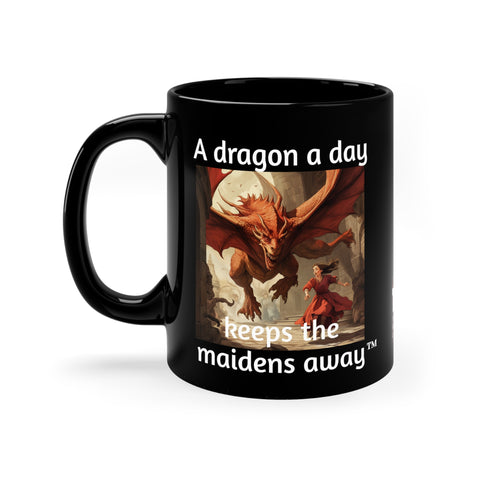 "A Dragon a Day" Printed Fantasy Coffee Mug