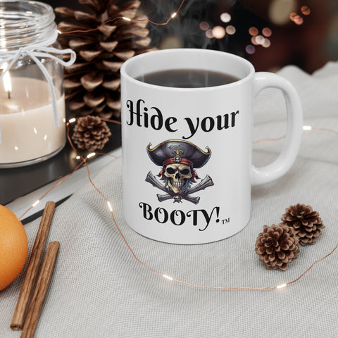 Pirate's 'Hide your Booty!' Mug
