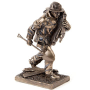 Firefighter in Action Statue