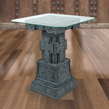 Celtic Cross Table with Glass Top