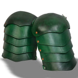 Leather Spaulders - Green
