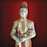 Medieval Gold Etched Suit of Armour