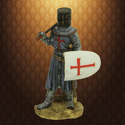 Armored Crusader Miniature Statue