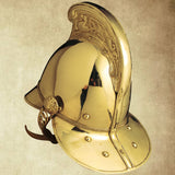 British Brass Fireman's Helmet