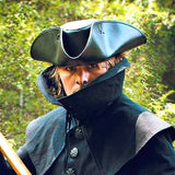 Capt. Jack Tricorn Pirate Leather Hat 