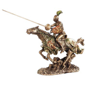 Jousting Knight with Lion Statue - Costumes and Collectibles