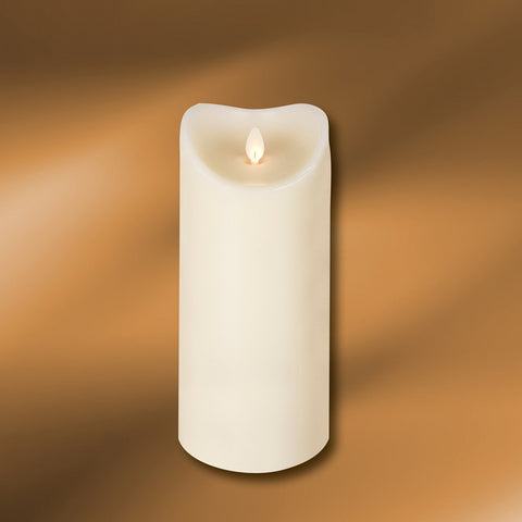 LED Wax Pillar Candle 3-1/2" x 9"