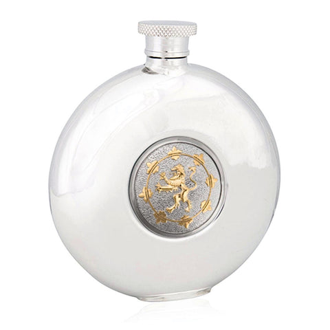 Rampant Lion Round Flask - Costumes and Collectibles