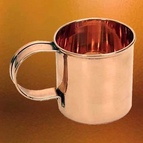 Solid Copper Coffee Mug for Camping and Adventure