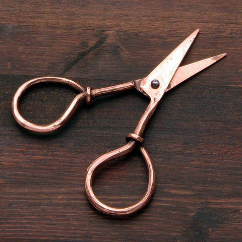 Solid Copper Coil Loop Scissors