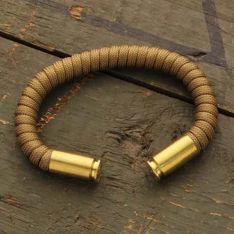 Spent Bullet Casing Paracord Bracelet - Costumes and Collectibles