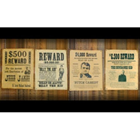 Wanted Posters Set