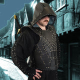 Dark Rogue Leather Armor With Hood - Costumes and Collectibles