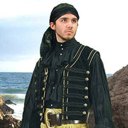 Black Pirate Vest - costumesandcollectibles