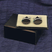 Cuff Links Black Checkered - costumesandcollectibles