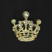 Golden Crown Brooch - Costumes and Collectibles