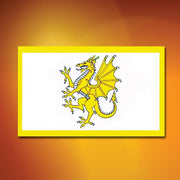 Golden Welsh Dragon Flag - costumesandcollectibles
