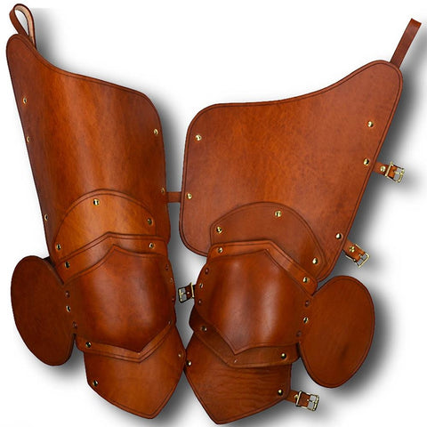 Knightly 3/4 Leather Upper Leg Armour	