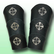 Celtic Warrior Leather Arm Vambraces - costumesandcollectibles