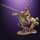 Jousting Knight w/ Lion Statue - costumesandcollectibles