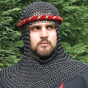 Blackened Mail Armor Coif - costumesandcollectibles