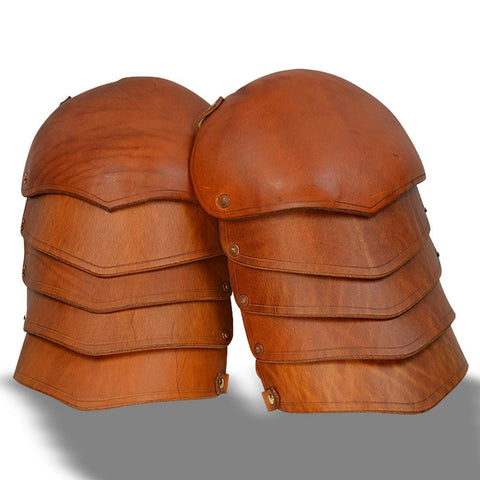 Leather Spaulders - Brown
