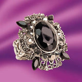 Black Onyx Stretch Ring - costumesandcollectibles