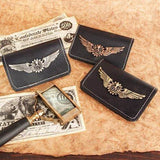 Steampunk Bi-fold Leather Wallets